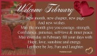 Welcome February