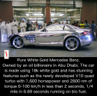 Pure White Gold Mercedes  benz