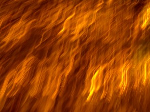 Burning blurred lights